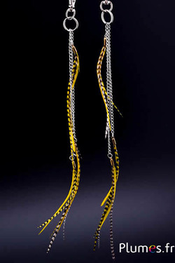 Pendentif Coq Grizzly - 25 cm - jaune